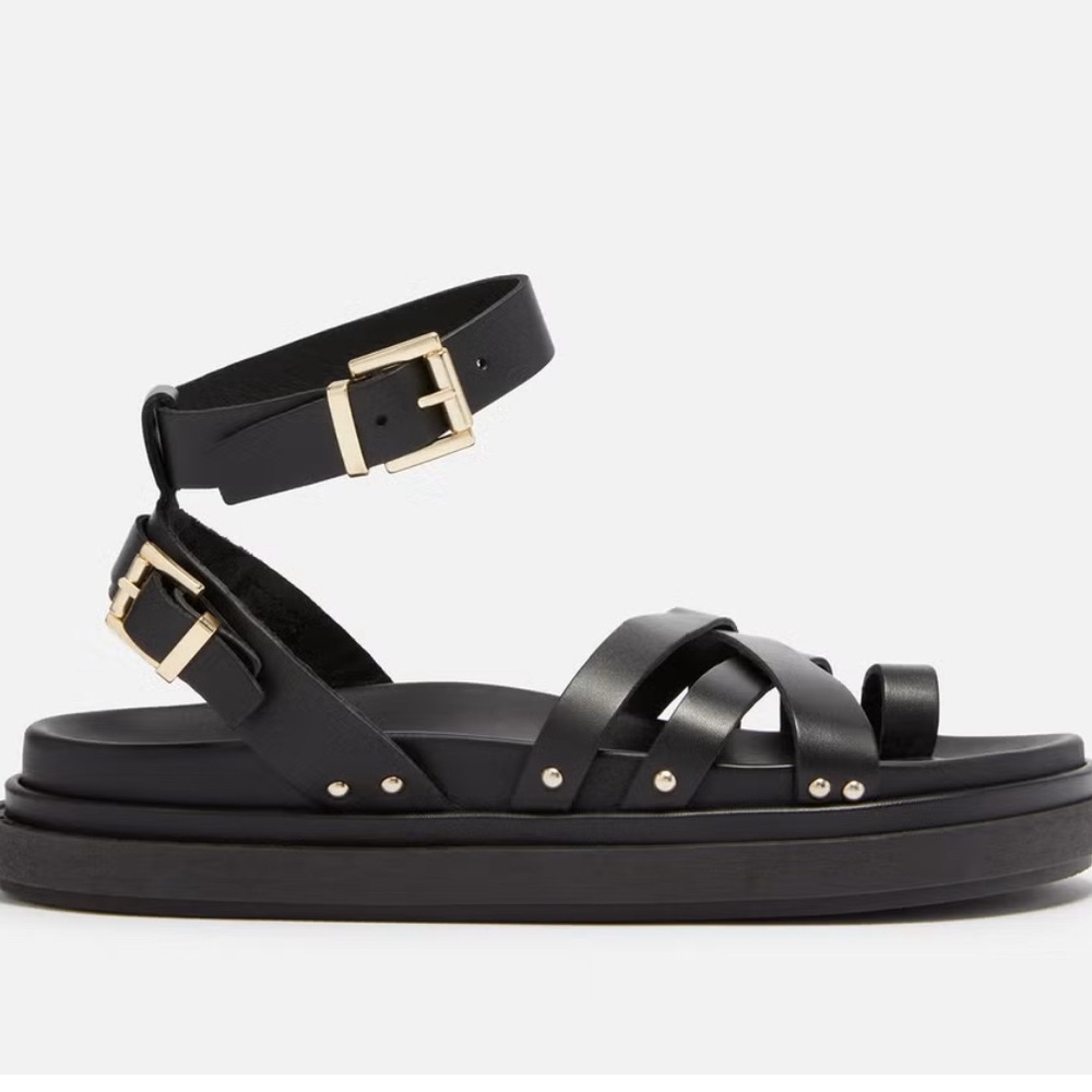 Black Strappy Sandals